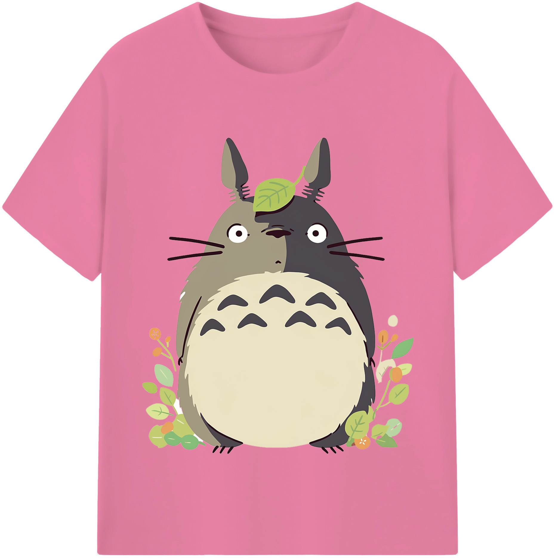 （画像用） となりのトトロ 草壁メイ 草壁サツキ My Neighbor Totoro Satsuki Kusakabe Mei Kusakabe 綿100％半袖Tシャツ（フロントプリント）